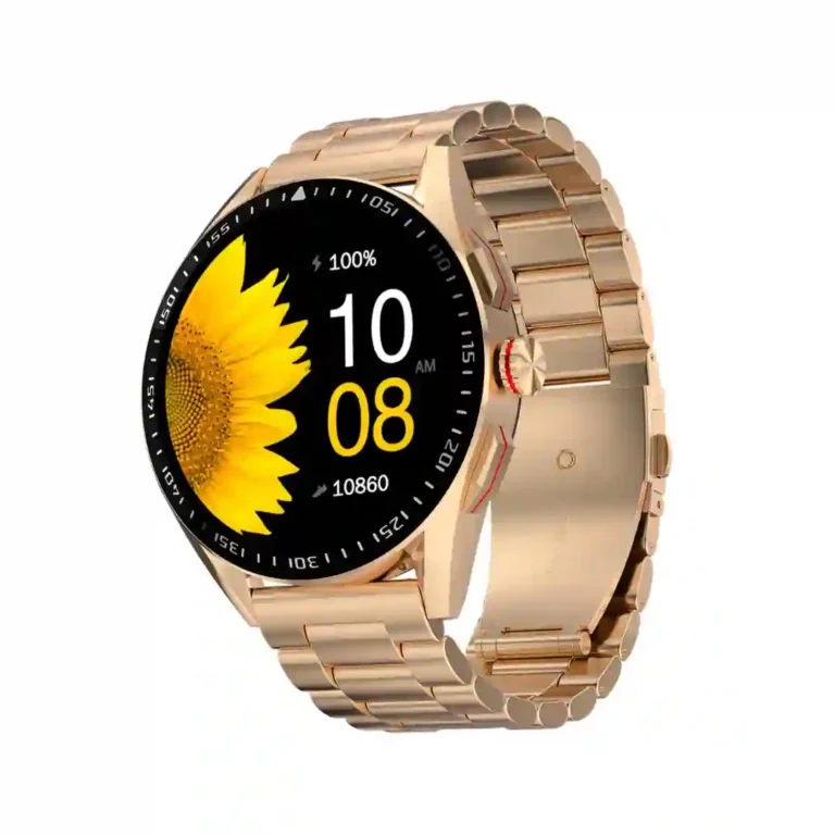 Fire-Boltt Invincible Plus Rose Gold Smartwatch with 1.43" AMOLED Display and Bluetooth Calling